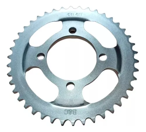 comprar Corona Moto Br Dt200 45t Cromada Relación Corona Cadena Piña