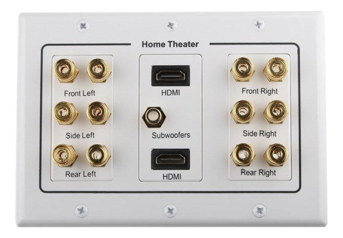 6.1 Home Theatre Audio Video 1 Placa De Pared De Subwoofer