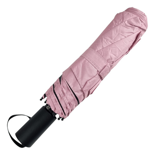 Guarda Chuva Com Proteção Solar Grande Reforçado Cor Rosa Desenho Do Tecido Liso