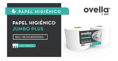 Papel Higienico Industrial Pack4 Rolllos X300mts Ovella/vier