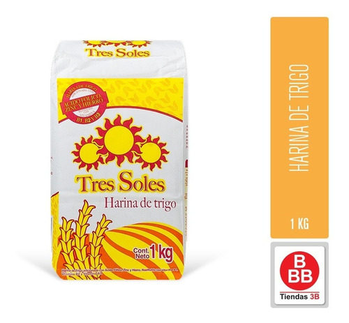 Harina De Trigo Tres Soles, 1 Kg