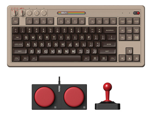 Teclado Retromecánico Bluetooth C64 De 8 Bits/2.4g/usb-c