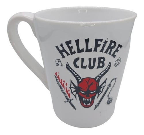 Taza Hellfire Club Stranger Things Eddie Munson Blanca