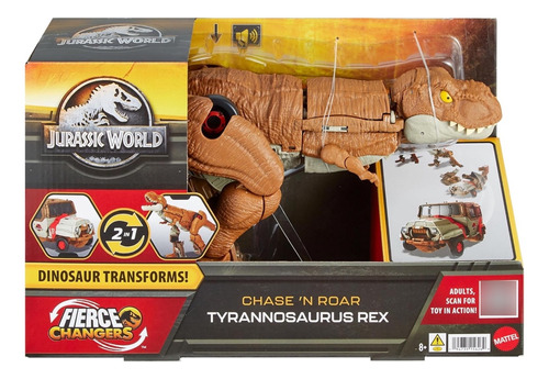 Jurassic World Dinosaurio Juguete T Rex Atrapa Y Ruge 2 En 1