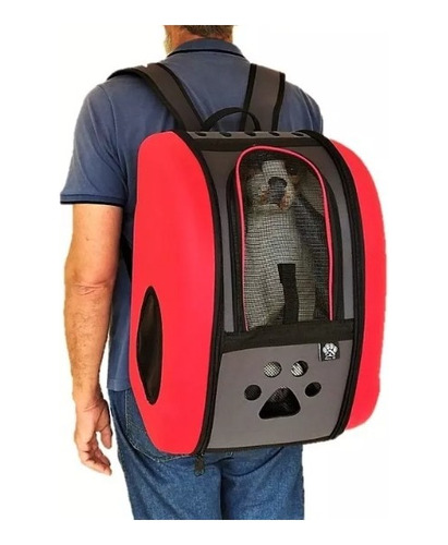 Bolsa Mochila Dorsal Saks Para Pets Até 10 Kg