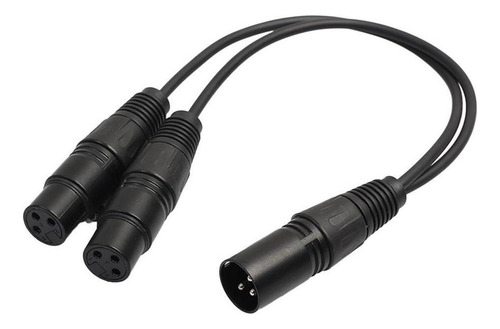 Wu Xlr Mic Conector De Sonido Divisor A 2 Adaptador De 1ft