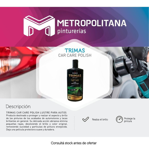 Auto Polish Trimas Car Care Lustre | 450 Ml