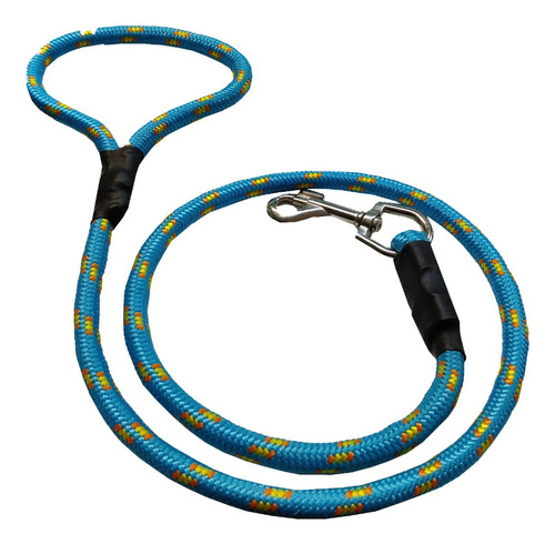 Correa Para Perro 1.25cm Reflejante Grande Resistente Fuerte Color Azul