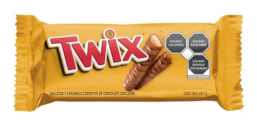 Twix 36 Pz Chocolate Con Galleta Y Caramelo De 50.7g