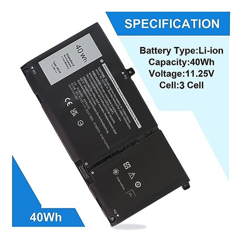 Batería 40wh Jk6y6 Para Dell Latitude 3410 3510 Vostro 5300
