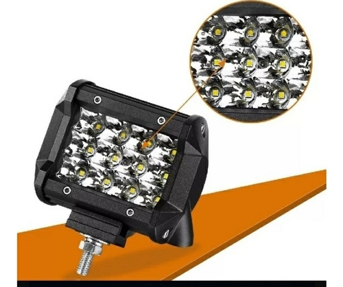Faro 12 Led Chips Osram 36w Tri-row Of-road 4x4