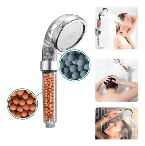 Ducha Ionizada Para Salão Com Lavatório Com Filtro E Pedras Bioativas Alta  Pressão Chuveirinho Universal Cromado Prateado | MercadoLivre