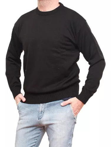 Sweater Pullover C. Redondo Hombre Importado Algodón Moda
