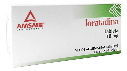 Loratadina 10 Mg, 10 Tabletas