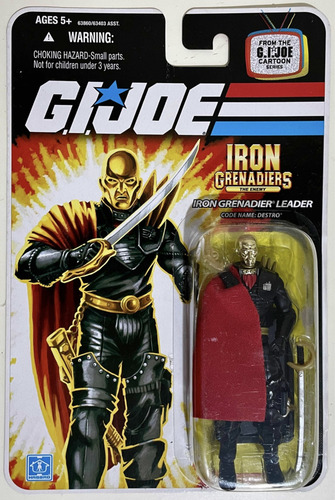 Figura G.i. Joe 25th Cobra Destro Iron Grenadier Leader (Usado)