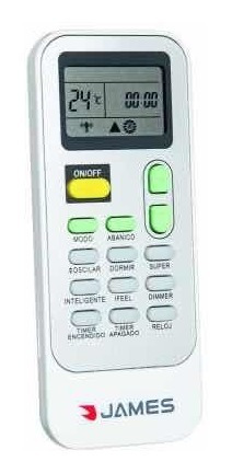 Imagen 3 de 4 de Control Remoto Aire Acondicionado James Original