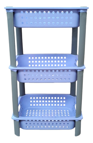 Carrito Organizador 3 Canastos Cocina Verdura Hogar Crom