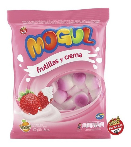 Gomitas Mogul Frutillas Con Crema X500gr - Sweet Market