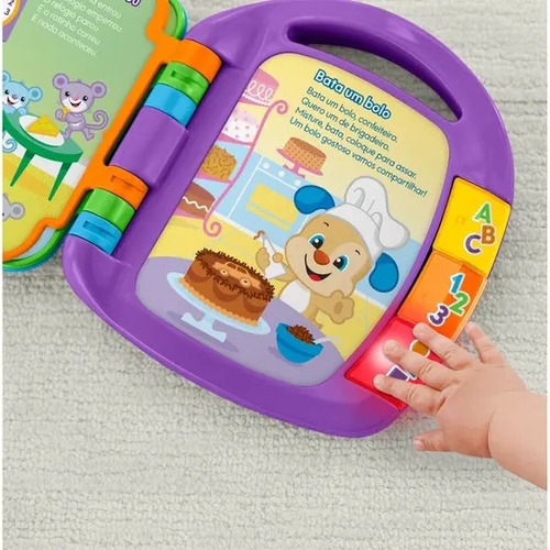 Livro De Rimas Aprender E Brincar Fisher Price Roxo - Mattel