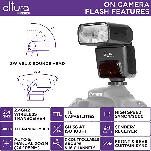 Linterna Canon Altura Photo Ap-305c Con Disparador Manual -