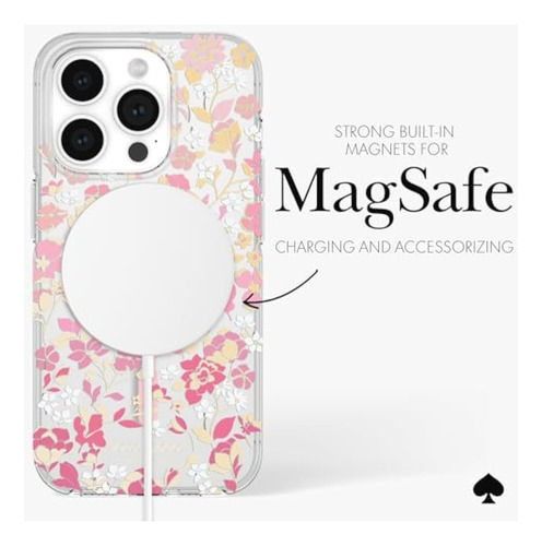 Capa Kate Spade New York Para iPhone 15 Pro, Compatível