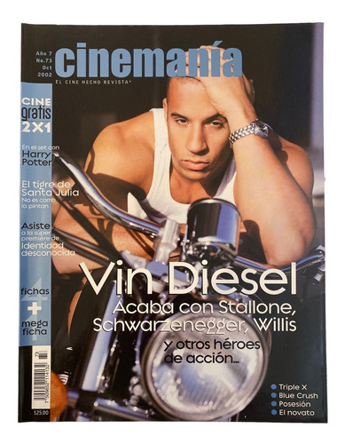 Revista Cinemania #73 Vin Diesel Triple X Blue Crush Harry P