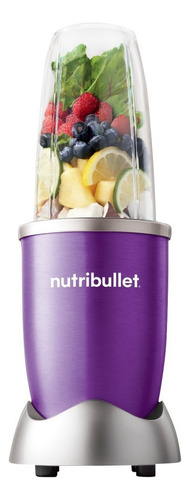 Licuadora portátil Nutribullet 600-series 600W 710 mL morada con vaso de tritan 120V