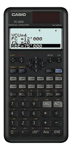 Calculadora Financiera Casio Fc 200v MercadoLibre