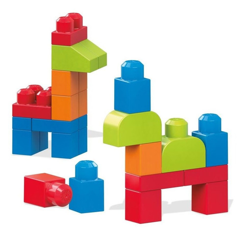 Imagen 2 de 4 de Mega Bloks Bolsa Mediana Construcción, 40 Bloques
