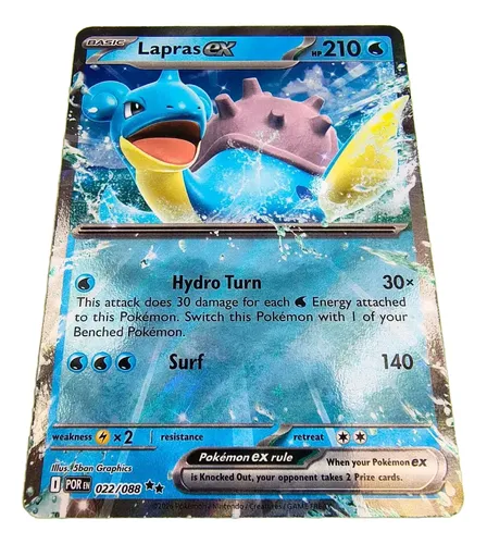 lapras ex pokemon card price - SVP 164 - Gold Full Art Weakness Lightning 2 Resistance None None Retreat Cost Laplace ex SR SV7 Stellar