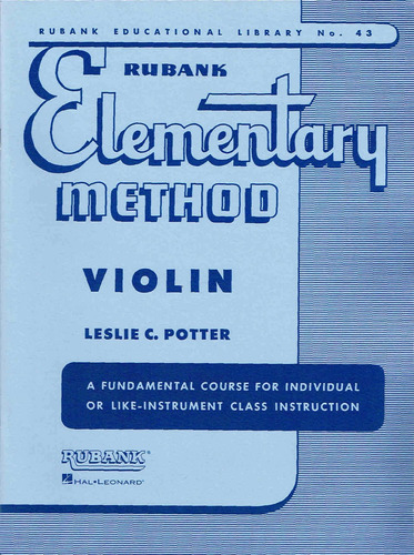 Libro: Rubank Elementary Method - Violin (rubank Educational