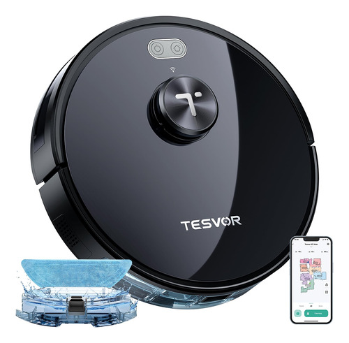 Tesvor Robot Aspirador Y Fregona Combo 6000pa Con Laser Lida