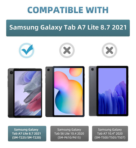 Funda Para Samsung Galaxy Tab A7 Lite 8.7 In Cielo De Noche Azul