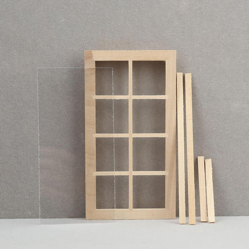 Ventana En Miniatura Para Casa De Muñecas, Decoración Diy,