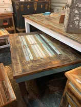 Comprar Mesa Rarona 1.20x0.90 Madera Maciza Rústica Vintage Recicla