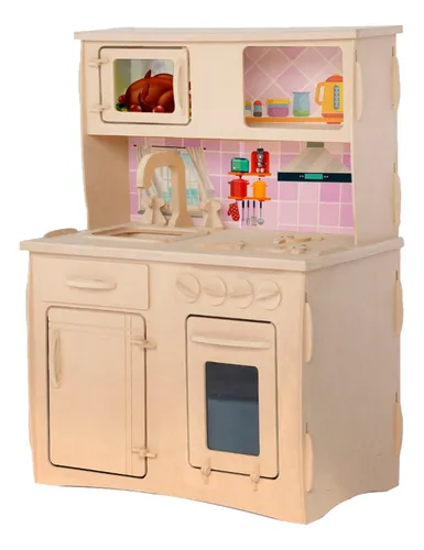 Cocinita De Madera De Juguete Cocina Infantil Niña Niño Mdf