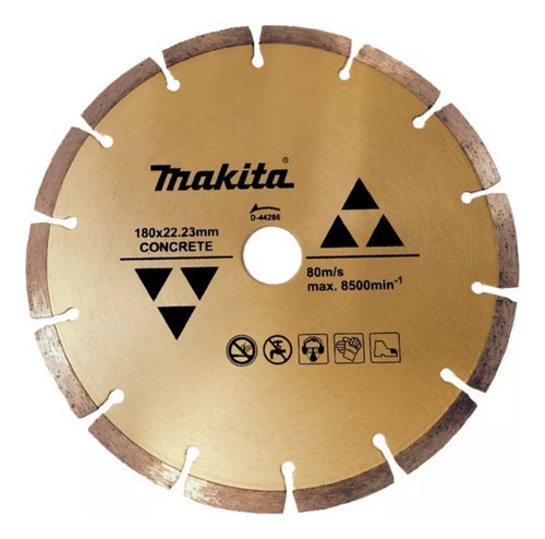 Disco Diamantado Seg. 7 (180x22.23 Mm.) Makita P/concreto