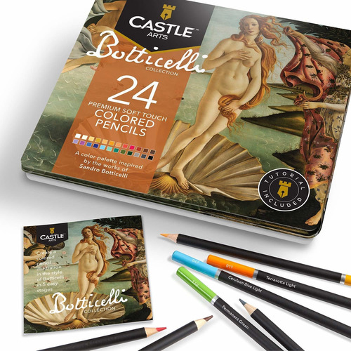 Castle Arts Juego Temático De 24 Lápices De Colores