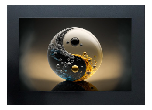 Cuadro De Yin Yang Agua Y Aceite