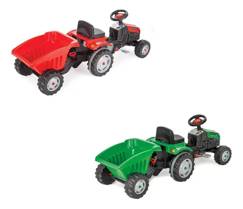 Tractor Infantil Pilsan A Pedal Con Trailer Febo