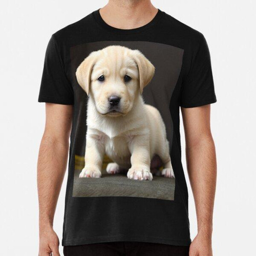 Remera Retrato De Cachorro Labrador Amarillo 1 Algodon Premi