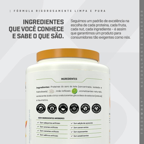 Freshwhey(tm) Sabor Limão