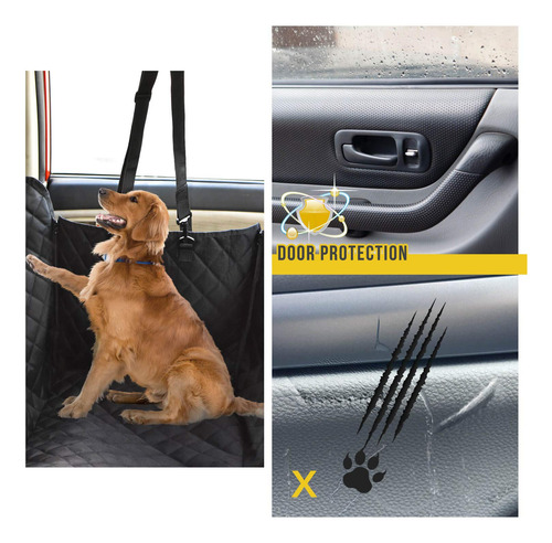 Funda De Asiento Para Perro Impermeable Con Ventana De Malla