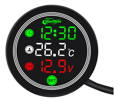 Mini Reloj De Temperatura Del Agua Para Motocicleta Con Marq