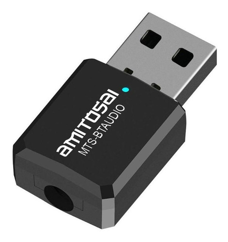 Reproductor Bluetooth Auto Transmisor Usb Auxiliar 3.5mm Receptor 2 En 1 Amitosai Mts-btaudio Musica Sin Cables