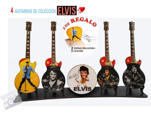 Instrumentos Guitarras Elvis Presley Mini De Colección 