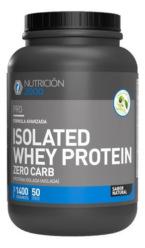 Whey Protein 1400g Zero Carbohidratos Nutricion 2000 Sabor Natural