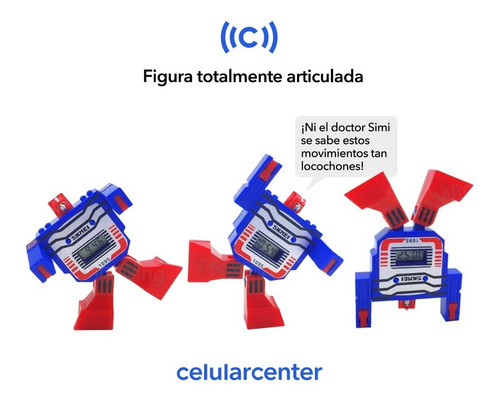 Pack De 10 Reloj Con Forma De Reloj Transformer Robot Skmei