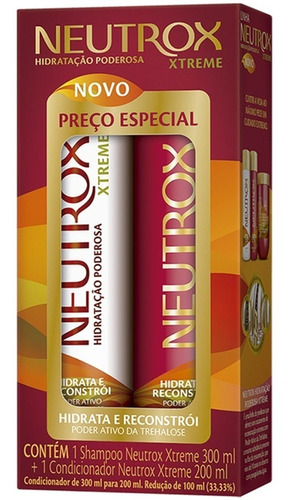 Shampoo E Condicionador Xtreme Neutrox 300ml+200ml S421