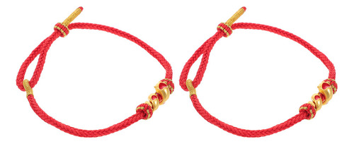 Pulsera De Hilo Rojo De 2 Piezas: Año De La Serpiente 2025 H